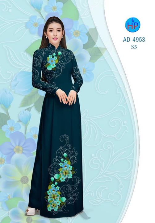 Vải áo dài Hoa in 3D AD 4953 29