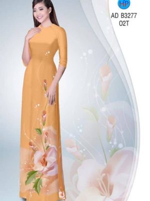 Vải áo dài Hoa in 3D AD B3277