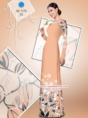 Vải áo dài Hoa in 3D AD 7170