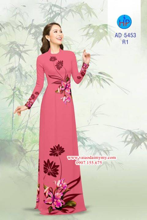 Vải áo dài Hoa Lan AD 5453 9