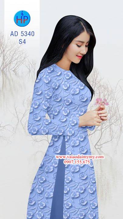 Vải áo dài Hoa in 3D AD 5340 28