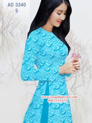 Vải áo dài Hoa in 3D AD 5340