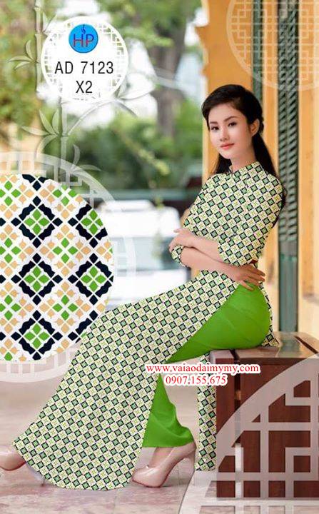 Vải áo dài Hoa văn nhỏ xinh AD 7123 32