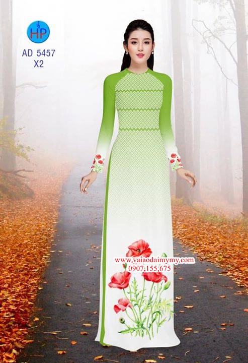 Vải áo dài Hoa Poppy AD 5457 31