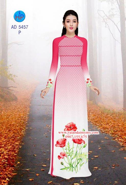 Vải áo dài Hoa Poppy AD 5457 29