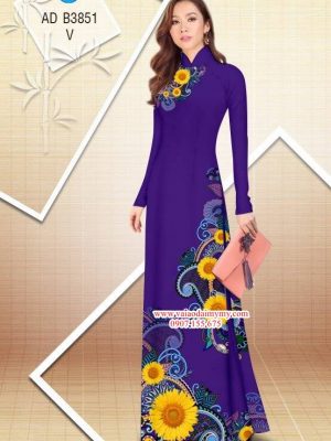 vai ao dai hoa huong duong (1)