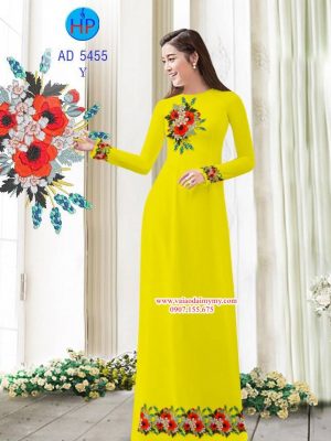 Vai Ao Dai Hoa Tren Duoi (3)