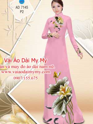 Vai Ao Dai Hoa Sen (1)