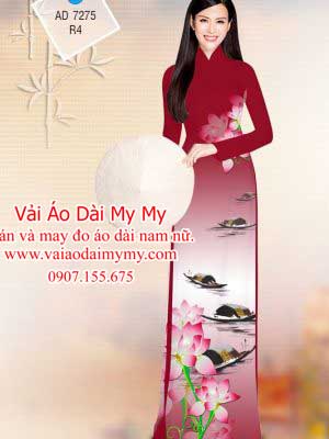 Vai Ao Dai Hoa Sen Va Phong Canh (3)
