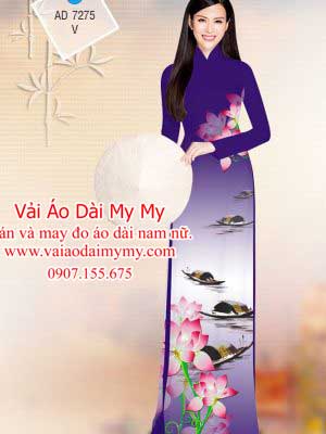 Vai Ao Dai Hoa Sen Va Phong Canh (4)