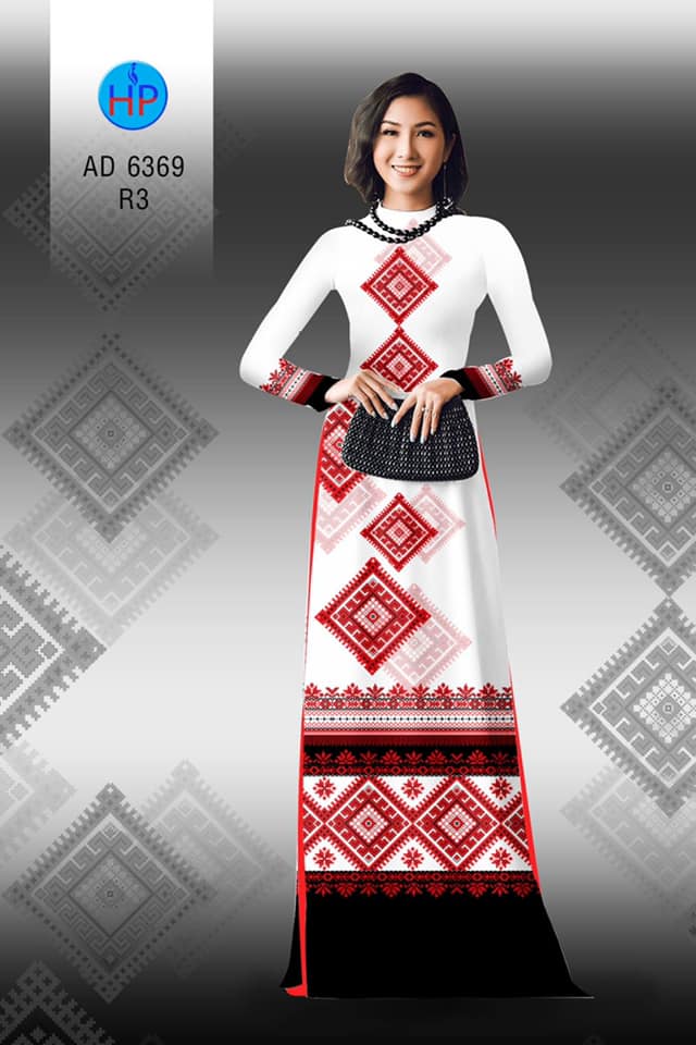 Vải áo dài Hoa văn thổ cẩm đẹp sang AD 6369 - Vải áo dài My My