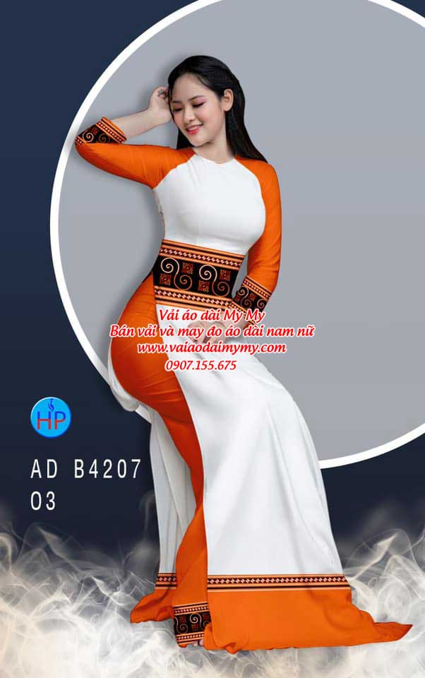 Vải áo dài Hoa văn thổ cẩm AD B4207 19