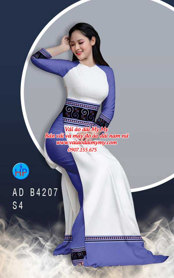 Vải áo dài Hoa văn thổ cẩm AD B4207 27
