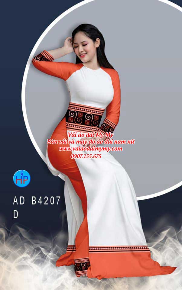 Vải áo dài Hoa văn thổ cẩm AD B4207 34