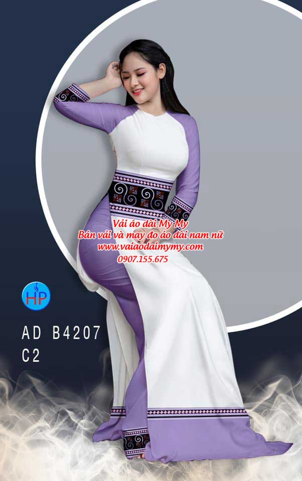 Vải áo dài Hoa văn thổ cẩm AD B4207 33