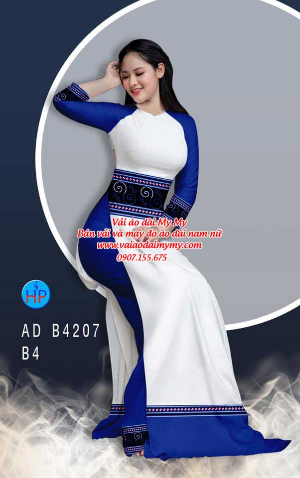Vải áo dài Hoa văn thổ cẩm AD B4207 36