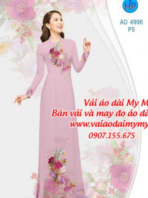 Vải áo dài Hoa in 3D AD 4996 32