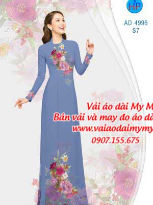 Vải áo dài Hoa in 3D AD 4996 28