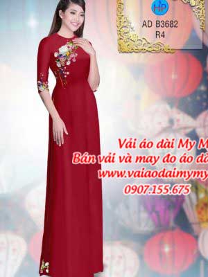 Vải áo dài Hoa in 3D AD B3682 31