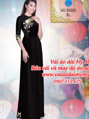 Vải áo dài Hoa in 3D AD B3682 28