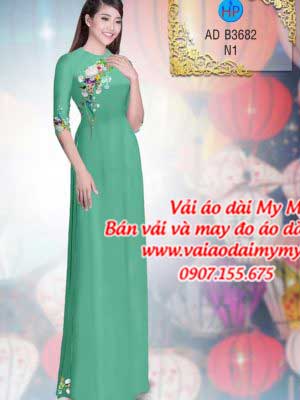 Vải áo dài Hoa in 3D AD B3682 36