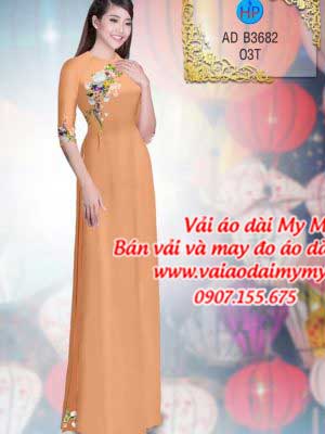 Vải áo dài Hoa in 3D AD B3682 34