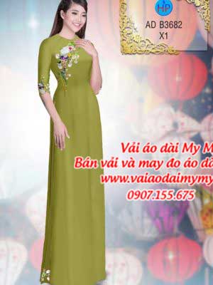Vải áo dài Hoa in 3D AD B3682 35