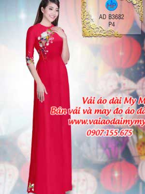 Vải áo dài Hoa in 3D AD B3682 33