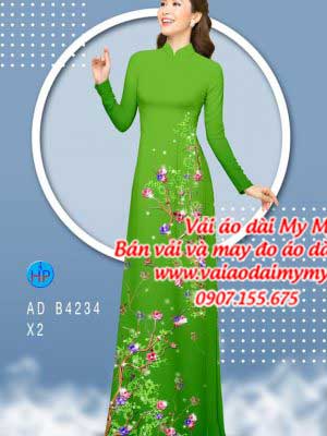 Vai ao dai Chao ngay moi xinh dep nhe nhang