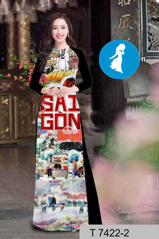 Đầm Tơ Xốp Trể Vai Đuôi Cá – Sườn Xám Sài Gòn ELLA