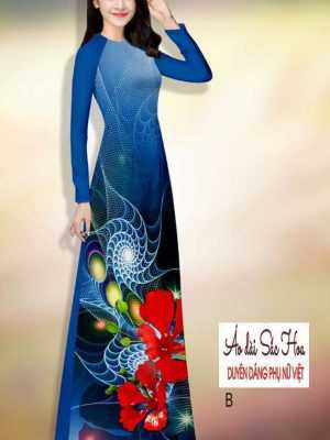 Vải áo dài hoa phượng AD H14517 34