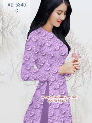 Vải áo dài Hoa in 3D AD 5340 21