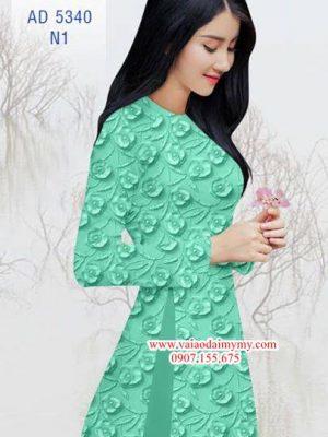 Vải áo dài Hoa in 3D AD 5340 15