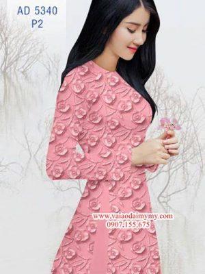 Vải áo dài Hoa in 3D AD 5340 19