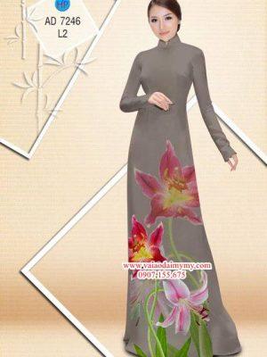 Vải áo dài Hoa lily AD 7246 16