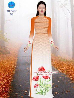 Vải áo dài Hoa Poppy AD 5457 18