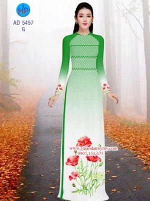 Vải áo dài Hoa Poppy AD 5457 15