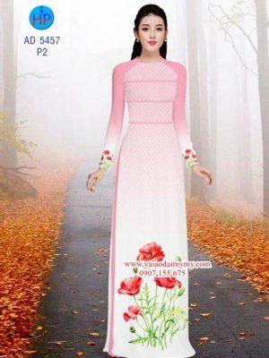 Vải áo dài Hoa Poppy AD 5457 16