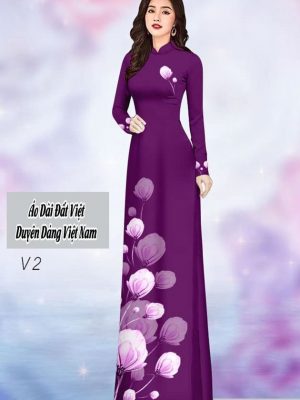 vai ao dai hoa 3d dam tham 34099