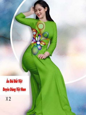 vai ao dai hoa 3d dep 13