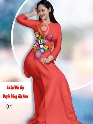 vai ao dai hoa 3d dep 14