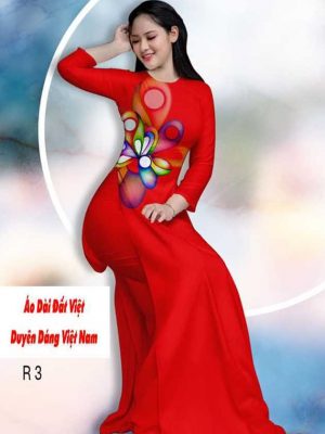 vai ao dai hoa 3d dep 2