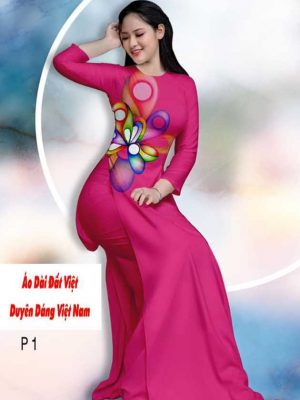 vai ao dai hoa 3d dep 3