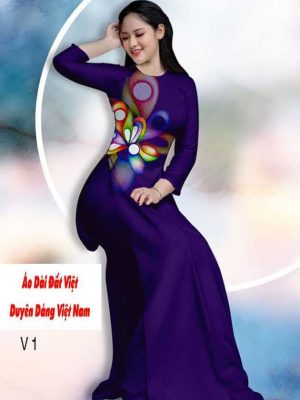 vai ao dai hoa 3d dep 5