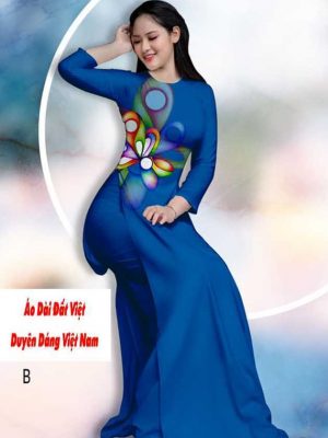 vai ao dai hoa 3d dep 6