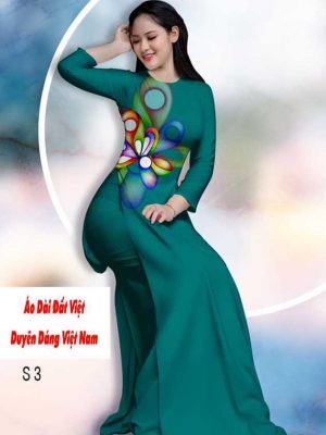 vai ao dai hoa 3d dep 8