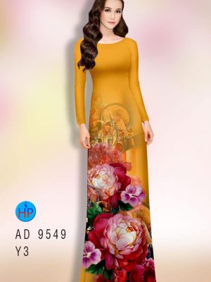 Vải áo dài hoa cẩm chướng AD 9549 28