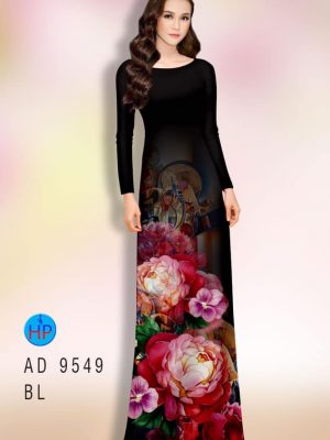 Vải áo dài hoa cẩm chướng AD 9549 30