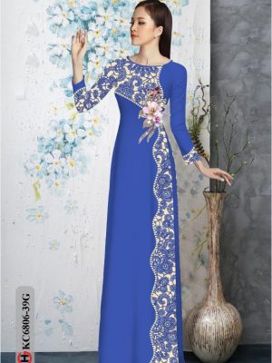 vai ao dai hoa in 3d thanh lich 707118