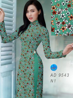 vai ao dai hoa nhi thanh lich 175593